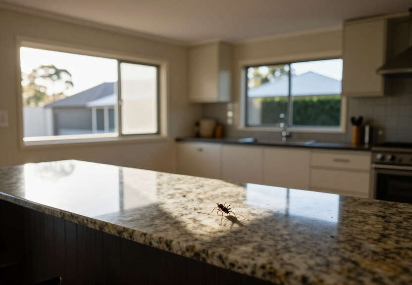 Spider-free shed in Bidwill after pest control